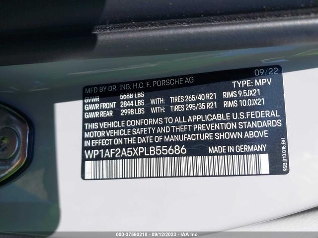 Photo 8 VIN: WP1AF2A5XPLB55686 - PORSCHE MACAN 