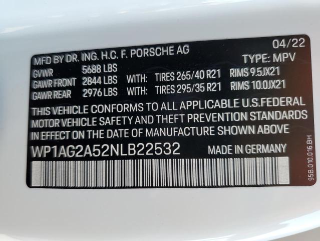 Photo 9 VIN: WP1AG2A52NLB22532 - PORSCHE MACAN S 