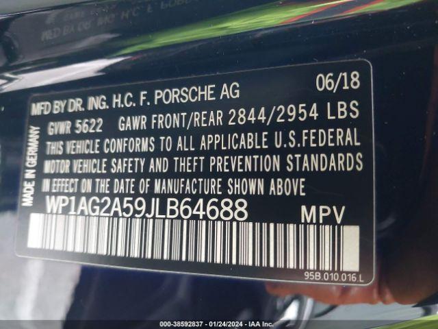 Photo 8 VIN: WP1AG2A59JLB64688 - PORSCHE MACAN 