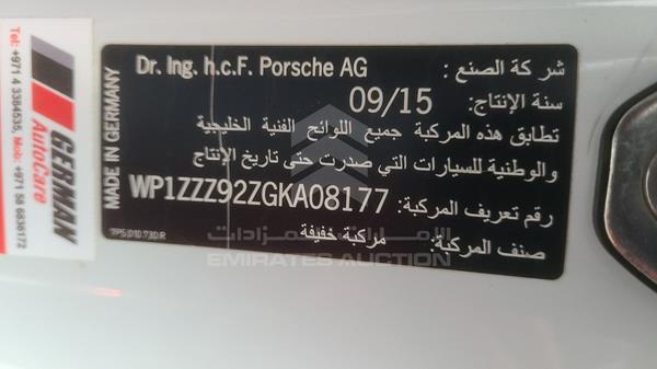 Photo 5 VIN: WP1ZZZ92ZGKA08177 - PORSCHE CAYENNE 