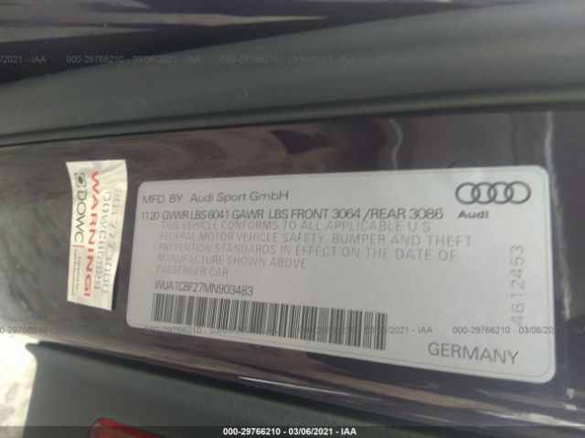 Photo 8 VIN: WUA1CBF27MN903483 - AUDI RS 6 AVANT 