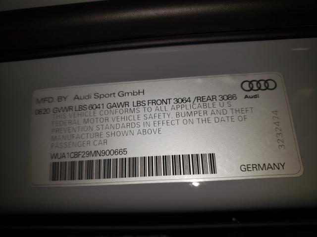 Photo 9 VIN: WUA1CBF29MN900665 - AUDI RS6 