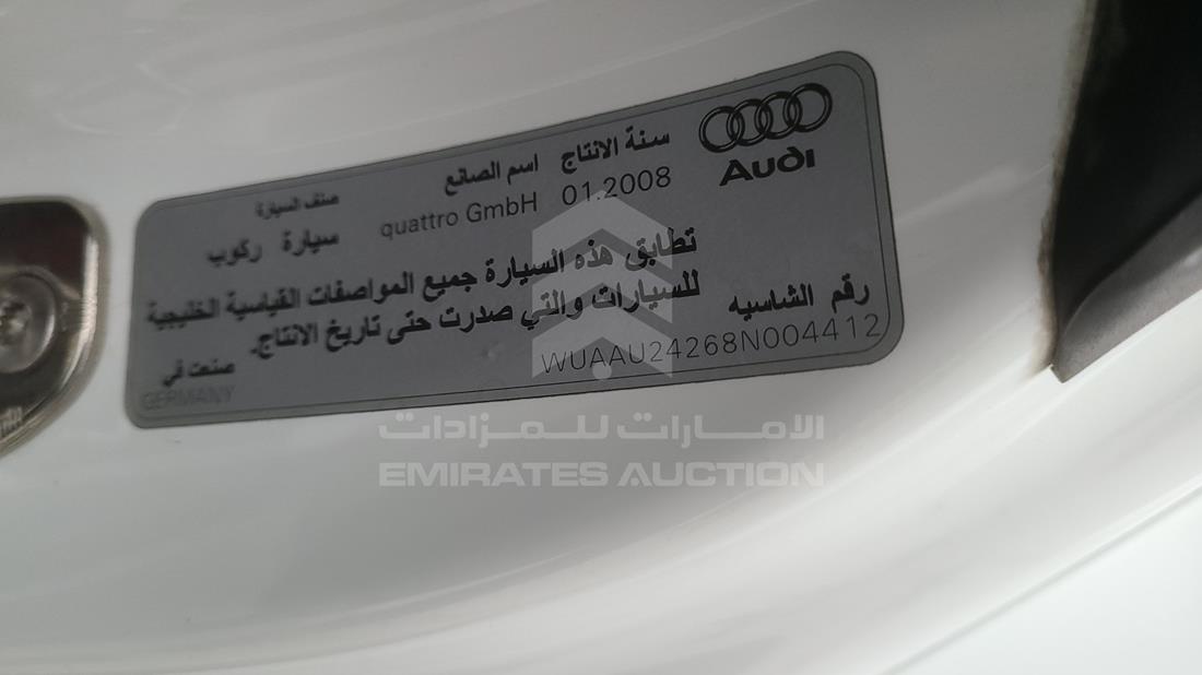 Photo 4 VIN: WUAAU24268N004412 - AUDI R8 