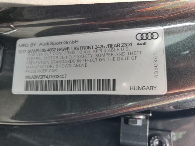 Photo 9 VIN: WUABWGFF4J1903407 - AUDI RS3 