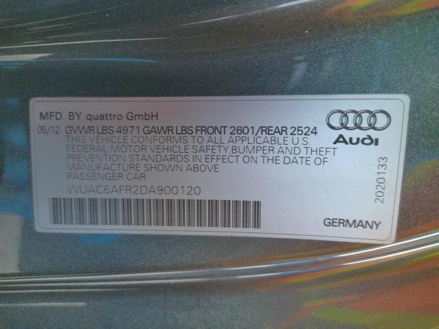 Photo 9 VIN: WUAC6AFR2DA900120 - AUDI RS5 