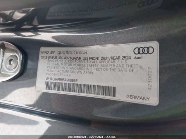 Photo 8 VIN: WUAC6AFR9EA900956 - AUDI RS 5 