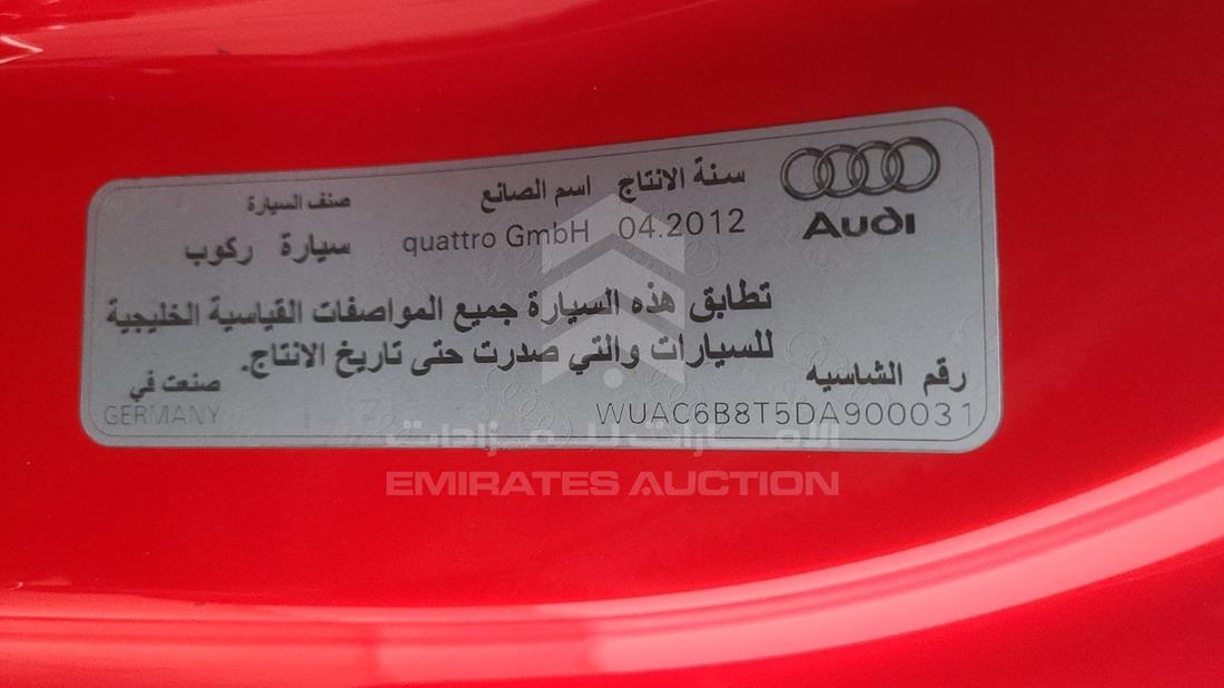 Photo 2 VIN: WUAC6B8T5DA900031 - AUDI RS5 