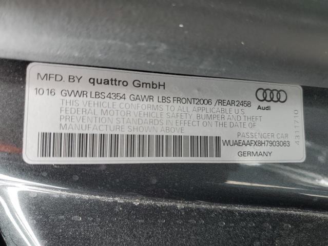 Photo 11 VIN: WUAEAAFX8H7903063 - AUDI R8 5.2 QUA 