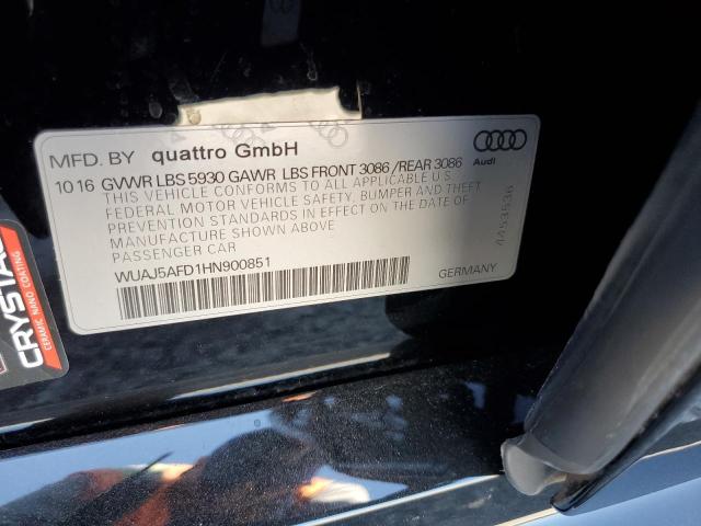 Photo 11 VIN: WUAJ5AFD1HN900851 - AUDI S8 