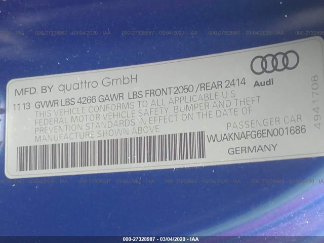 Photo 8 VIN: WUAKNAFG6EN001686 - AUDI R8 