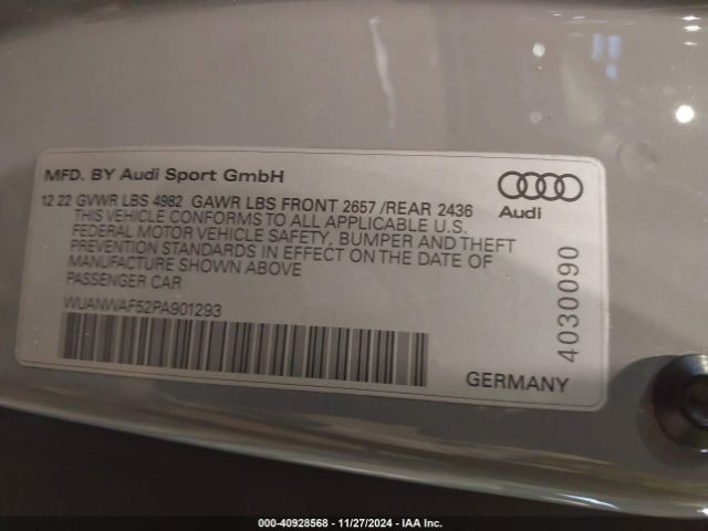 Photo 8 VIN: WUANWAF52PA901293 - AUDI RS 5 