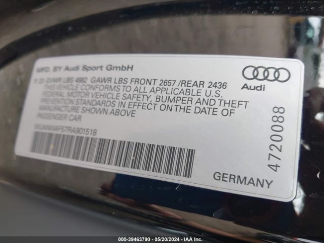 Photo 8 VIN: WUANWAF57RA901518 - AUDI RS 5 