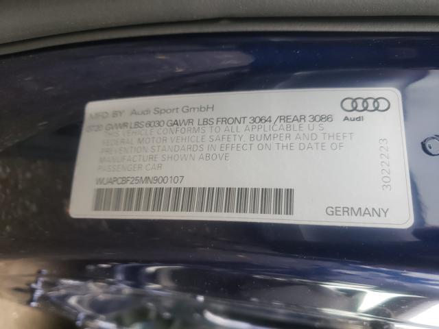 Photo 9 VIN: WUAPCBF25MN900107 - AUDI RS7 