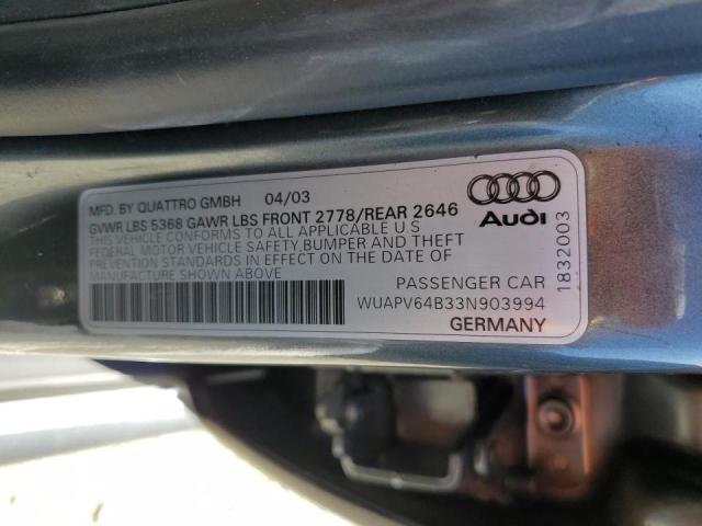 Photo 11 VIN: WUAPV64B33N903994 - AUDI RS6 