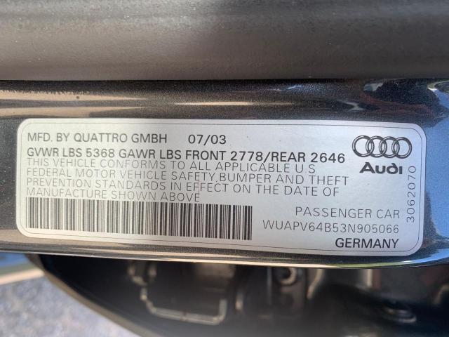 Photo 9 VIN: WUAPV64B53N905066 - AUDI RS6 