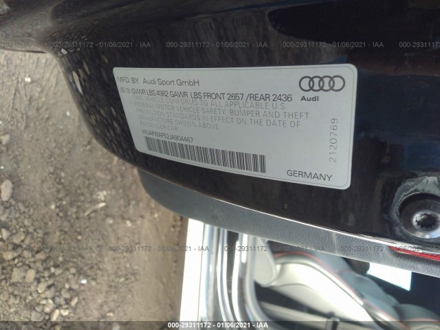 Photo 8 VIN: WUAPWAF52JA904467 - AUDI RS 5 COUPE 