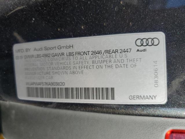 Photo 11 VIN: WUAPWAF57KA903820 - AUDI RS5 