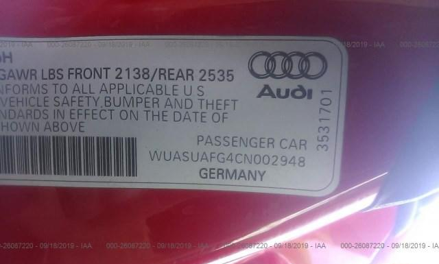 Photo 8 VIN: WUASUAFG4CN002948 - AUDI R8 