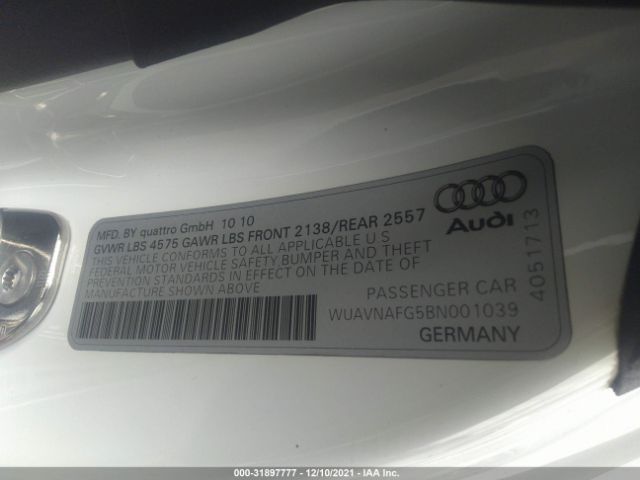 Photo 8 VIN: WUAVNAFG5BN001039 - AUDI R8 