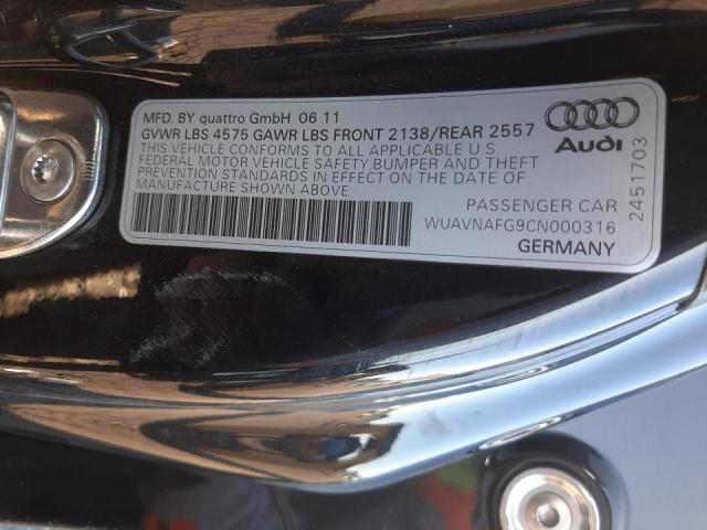 Photo 9 VIN: WUAVNAFG9CN000316 - AUDI R8 5.2 QUA 