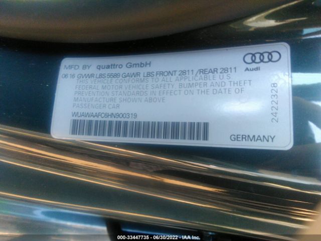 Photo 8 VIN: WUAWAAFC6HN900319 - AUDI RS 7 