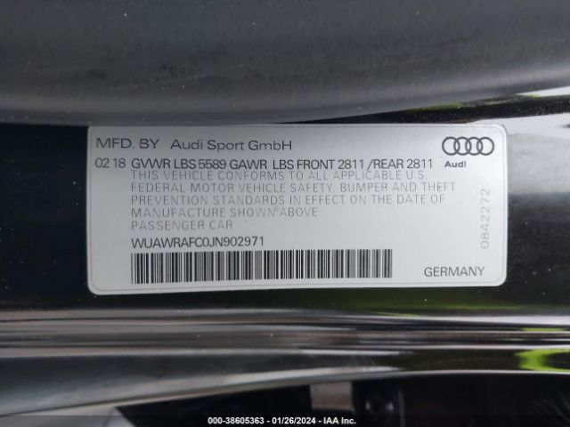 Photo 8 VIN: WUAWRAFC0JN902971 - AUDI RS 7 