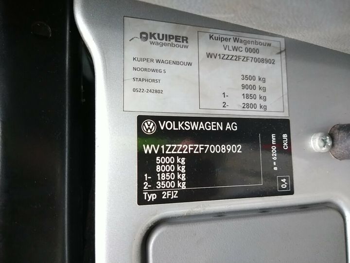 Photo 19 VIN: WV1ZZZ2FZF7008902 - VOLKSWAGEN CRAFTER 