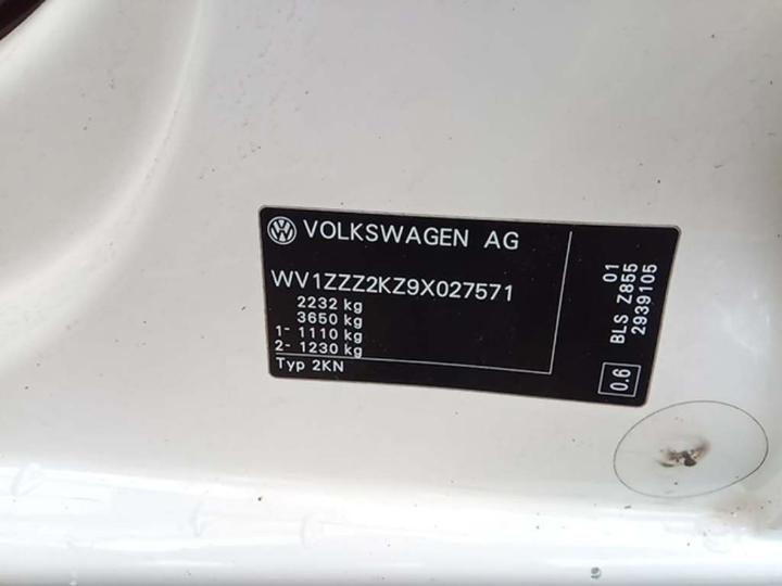 Photo 19 VIN: WV1ZZZ2KZ9X027571 - VOLKSWAGEN CADDY 