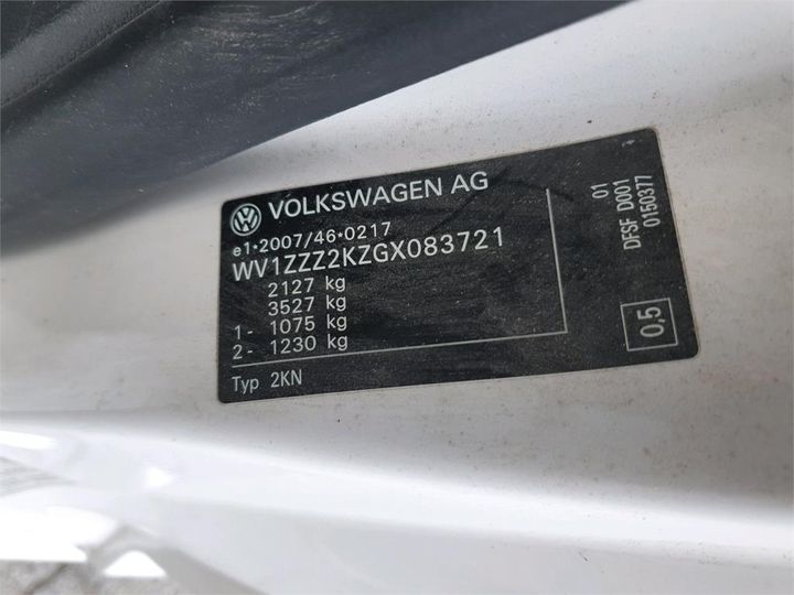 Photo 12 VIN: WV1ZZZ2KZGX083721 - VOLKSWAGEN CADDY 