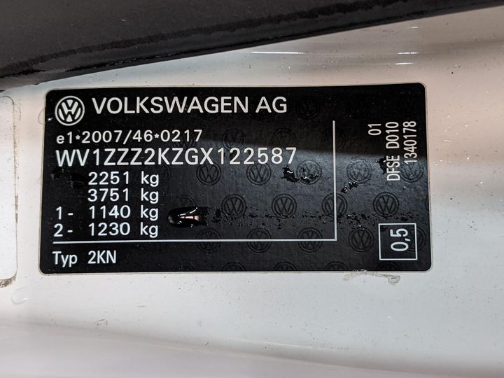 Photo 13 VIN: WV1ZZZ2KZGX122587 - VOLKSWAGEN CADDY 