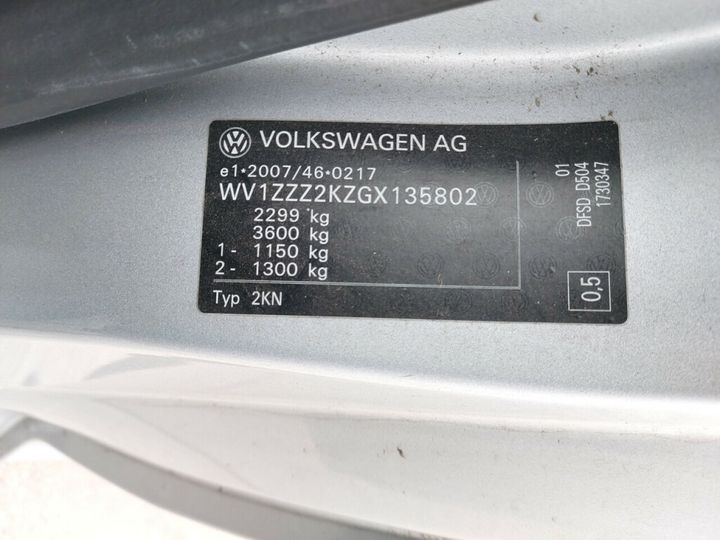 Photo 20 VIN: WV1ZZZ2KZGX135802 - VOLKSWAGEN CADDY 