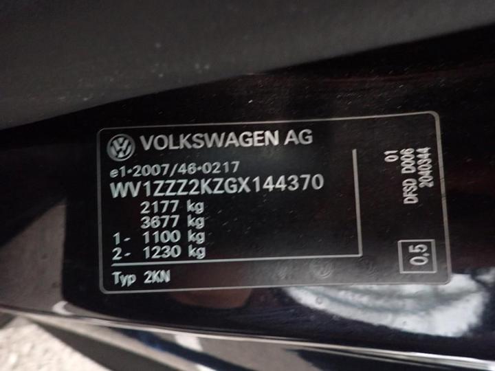 Photo 10 VIN: WV1ZZZ2KZGX144370 - VOLKSWAGEN CADDY VAN 