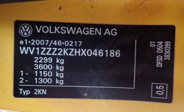 Photo 11 VIN: WV1ZZZ2KZHX046186 - VOLKSWAGEN CADDY 