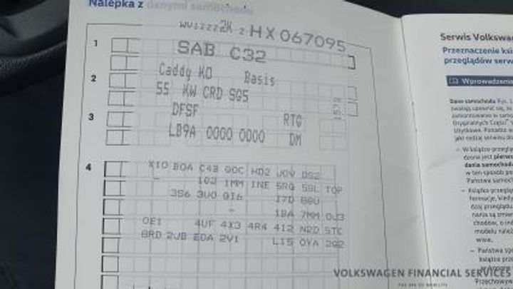 Photo 33 VIN: WV1ZZZ2KZHX067095 - VOLKSWAGEN CADDY 