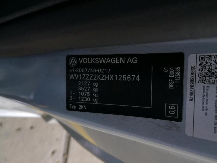 Photo 11 VIN: WV1ZZZ2KZHX125674 - VOLKSWAGEN CADDY 