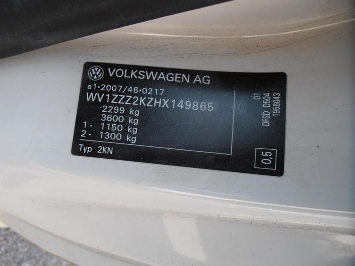 Photo 9 VIN: WV1ZZZ2KZHX149865 - VOLKSWAGEN CADDY 