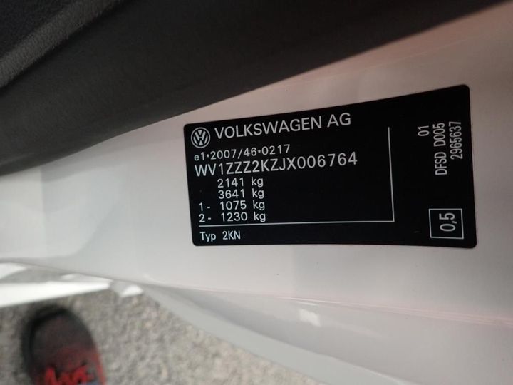 Photo 12 VIN: WV1ZZZ2KZJX006764 - VOLKSWAGEN CADDY VAN 