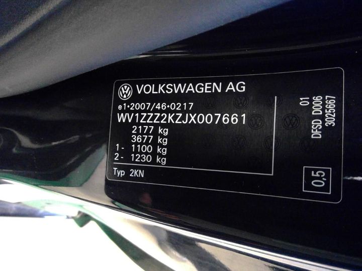 Photo 9 VIN: WV1ZZZ2KZJX007661 - VOLKSWAGEN CADDY 