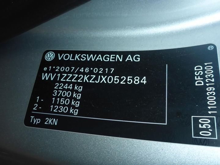 Photo 11 VIN: WV1ZZZ2KZJX052584 - VOLKSWAGEN CADDY 