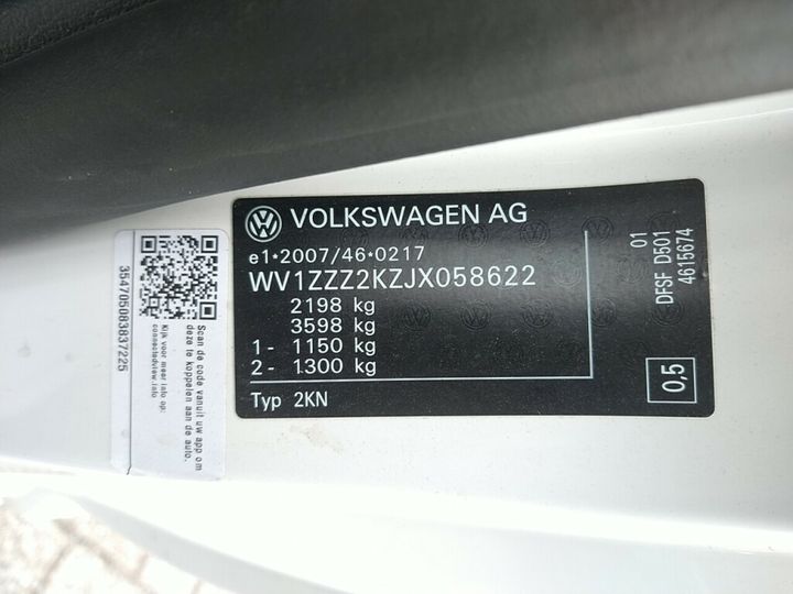 Photo 20 VIN: WV1ZZZ2KZJX058622 - VOLKSWAGEN CADDY 