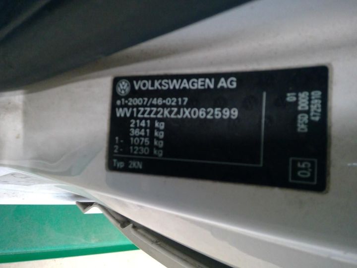 Photo 10 VIN: WV1ZZZ2KZJX062599 - VOLKSWAGEN CADDY 