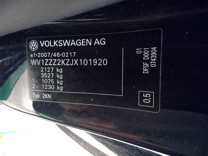 Photo 10 VIN: WV1ZZZ2KZJX101920 - VOLKSWAGEN CADDY 