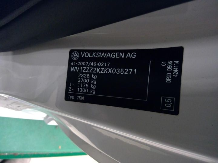 Photo 9 VIN: WV1ZZZ2KZKX035271 - VOLKSWAGEN CADDY 