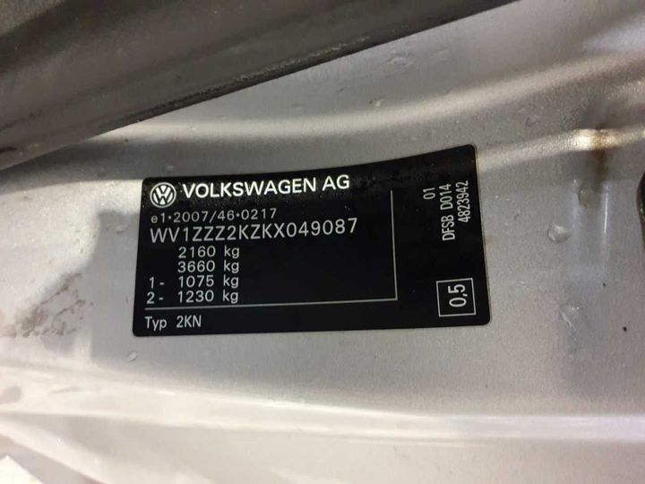 Photo 11 VIN: WV1ZZZ2KZKX049087 - VW CADDY 2.0 TDI 