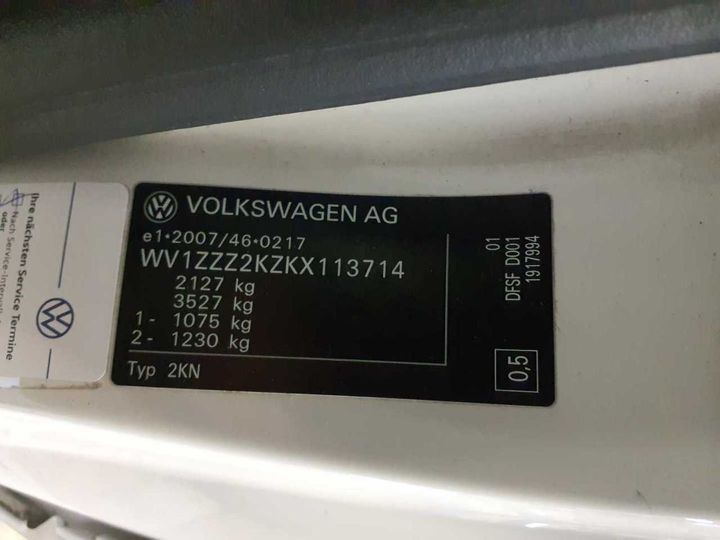 Photo 11 VIN: WV1ZZZ2KZKX113714 - VW CADDY 2.0 TDI EU6 