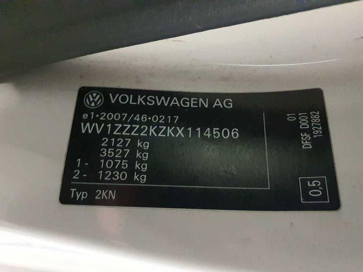 Photo 10 VIN: WV1ZZZ2KZKX114506 - VW CADDY 2.0 TDI 