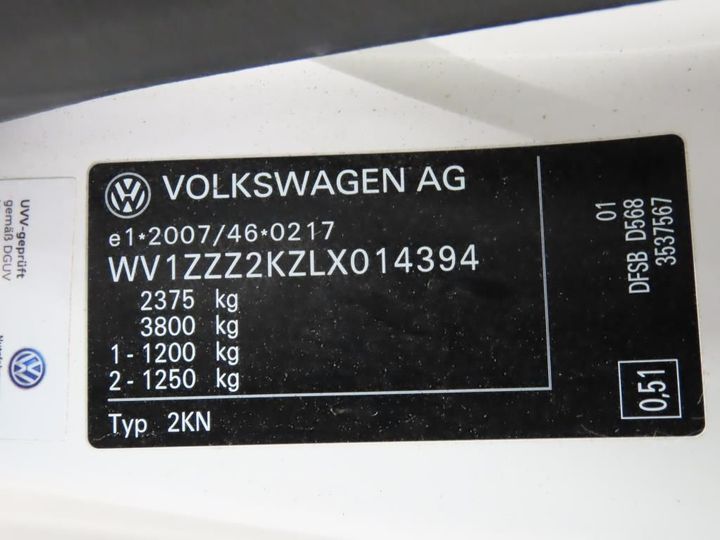 Photo 11 VIN: WV1ZZZ2KZLX014394 - VOLKSWAGEN CADDY 