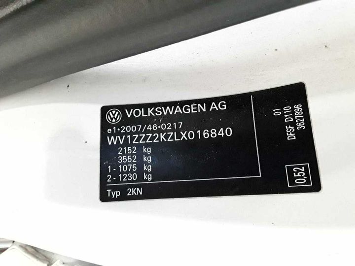 Photo 11 VIN: WV1ZZZ2KZLX016840 - VW CADDY 2.0 TDI EU6 