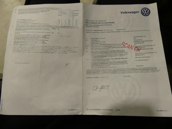 Photo 12 VIN: WV1ZZZ7HZEH092357 - VOLKSWAGEN TRANSPORTER 