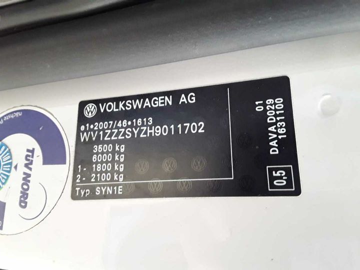 Photo 11 VIN: WV1ZZZSYZH9011702 - VOLKSWAGEN CRAFTER 35 TDI VA 